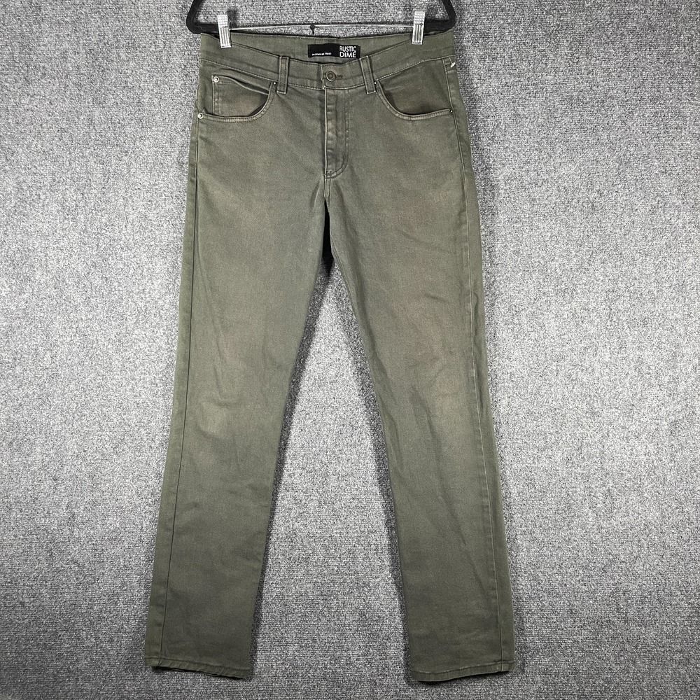 Rustic Dime Skinny Fit Jeans Charcoal Gray Stretch Cotton Mens Size 32x32 #2836